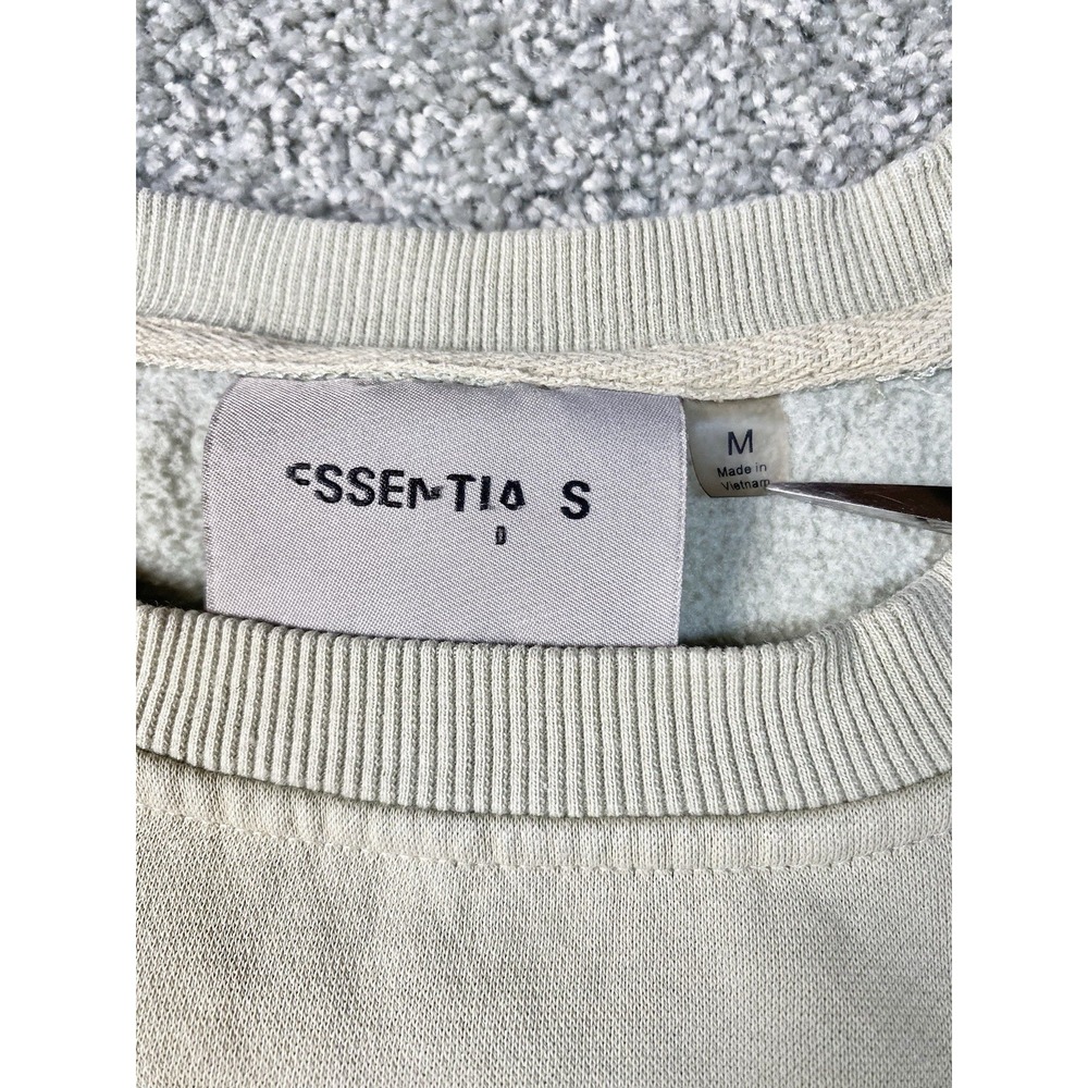 Fear of God Essentials Green Fleece Crewneck Sweatshirt Size Medium Unisex - Picture 5 of 11